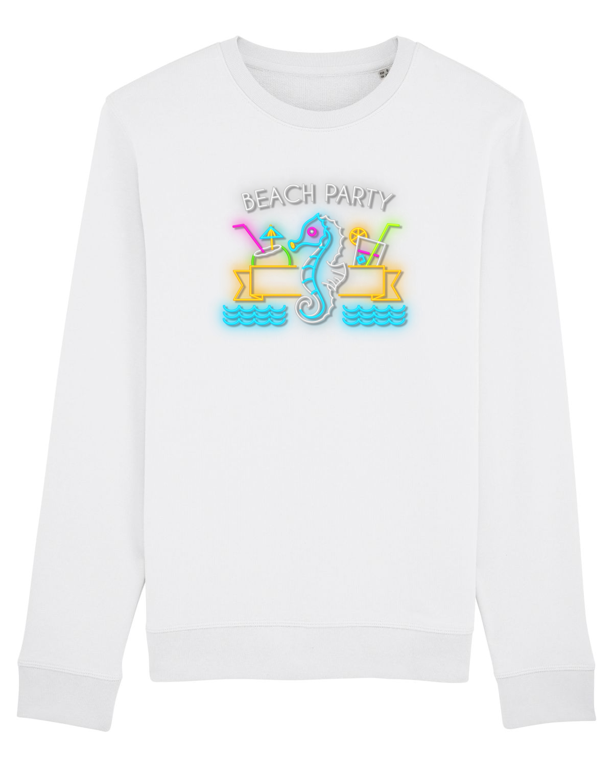 Bluză mânecă lungă Unisex Rise White