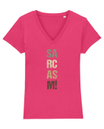 Sarcasm! Tricou mânecă scurtă guler V Damă Evoker