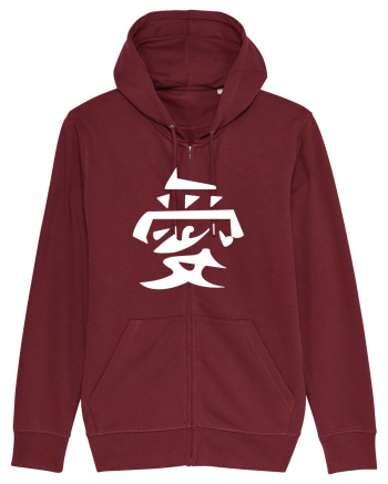 Iubire -Gaara simbol alb Burgundy