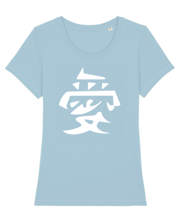 Iubire -Gaara simbol alb Sky Blue