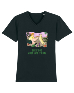 My dog is my best friend 3 Tricou mânecă scurtă guler V Bărbat Presenter
