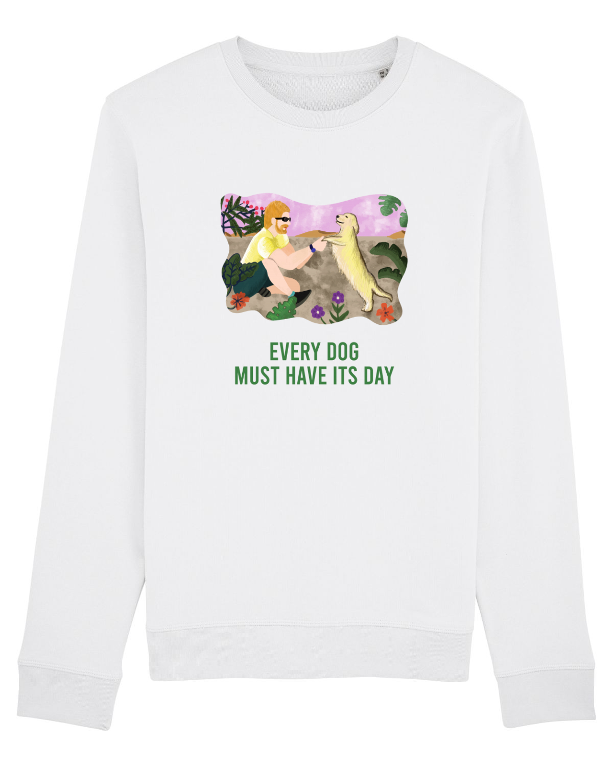 Bluză mânecă lungă Unisex Rise White