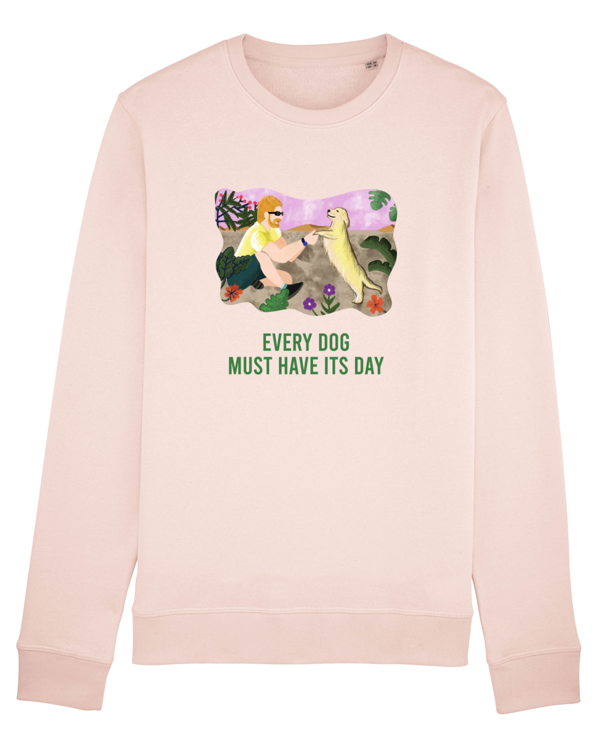 Bluză mânecă lungă Unisex Rise Candy Pink