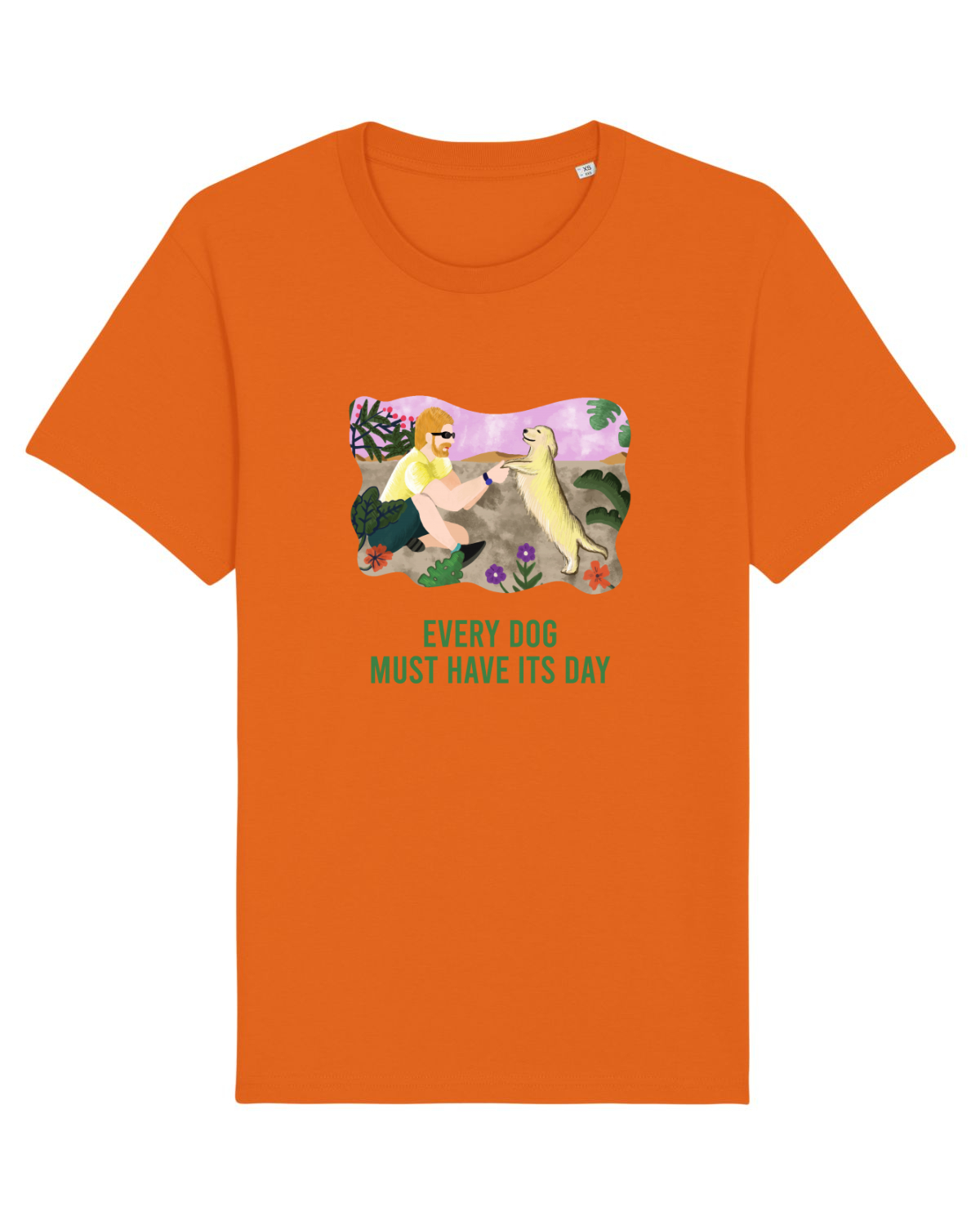 Tricou mânecă scurtă Unisex Rocker Bright Orange