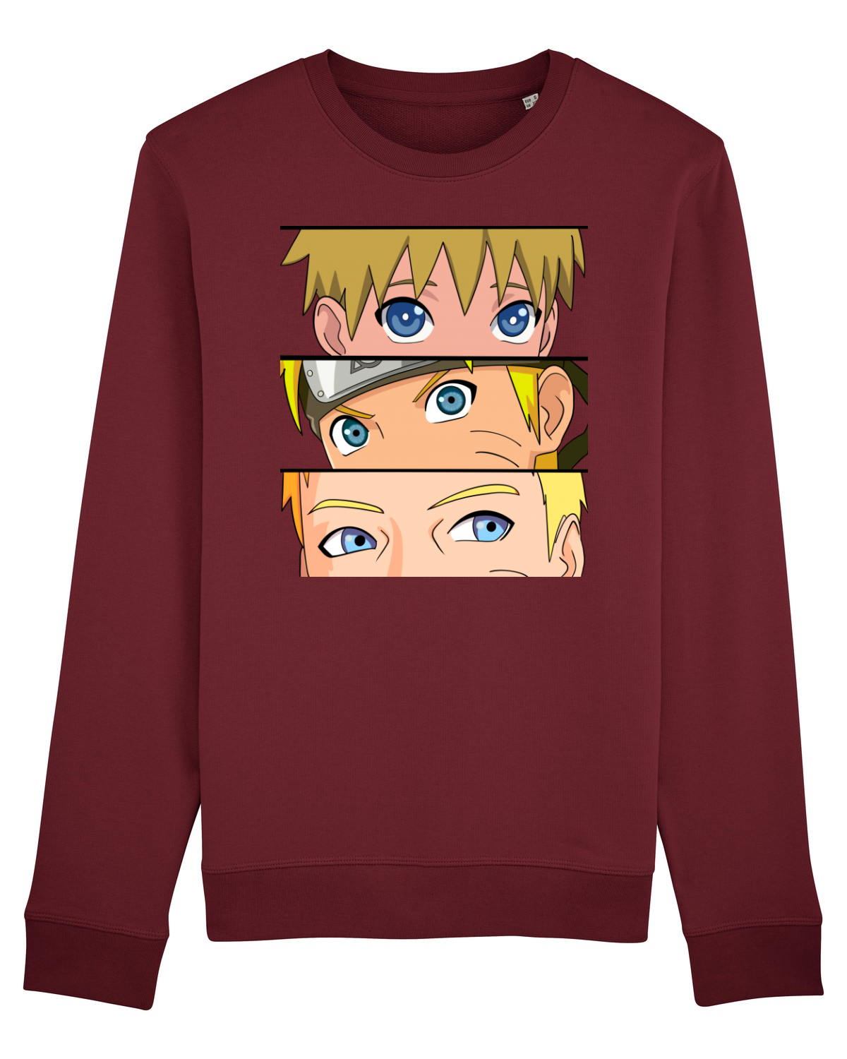 Bluză mânecă lungă Unisex Rise Burgundy
