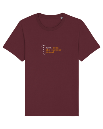 RTFM - read the fucking manual Burgundy
