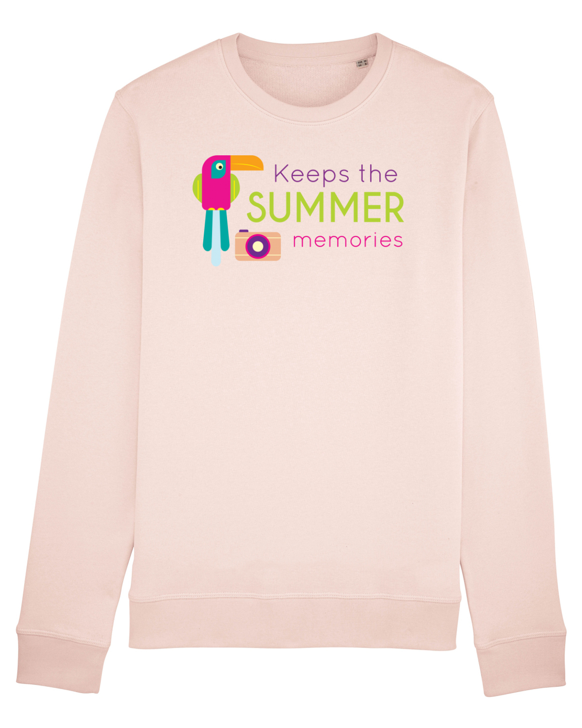 Bluză mânecă lungă Unisex Rise Candy Pink
