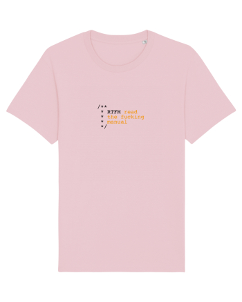 RTFM - read the fucking manual Cotton Pink