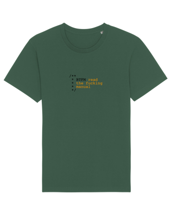 RTFM - read the fucking manual Bottle Green