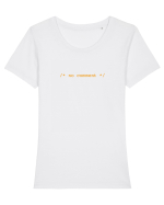 /* no comment */ Tricou mânecă scurtă guler larg fitted Damă Expresser