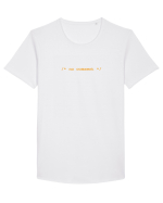 /* no comment */ Tricou mânecă scurtă guler larg Bărbat Skater