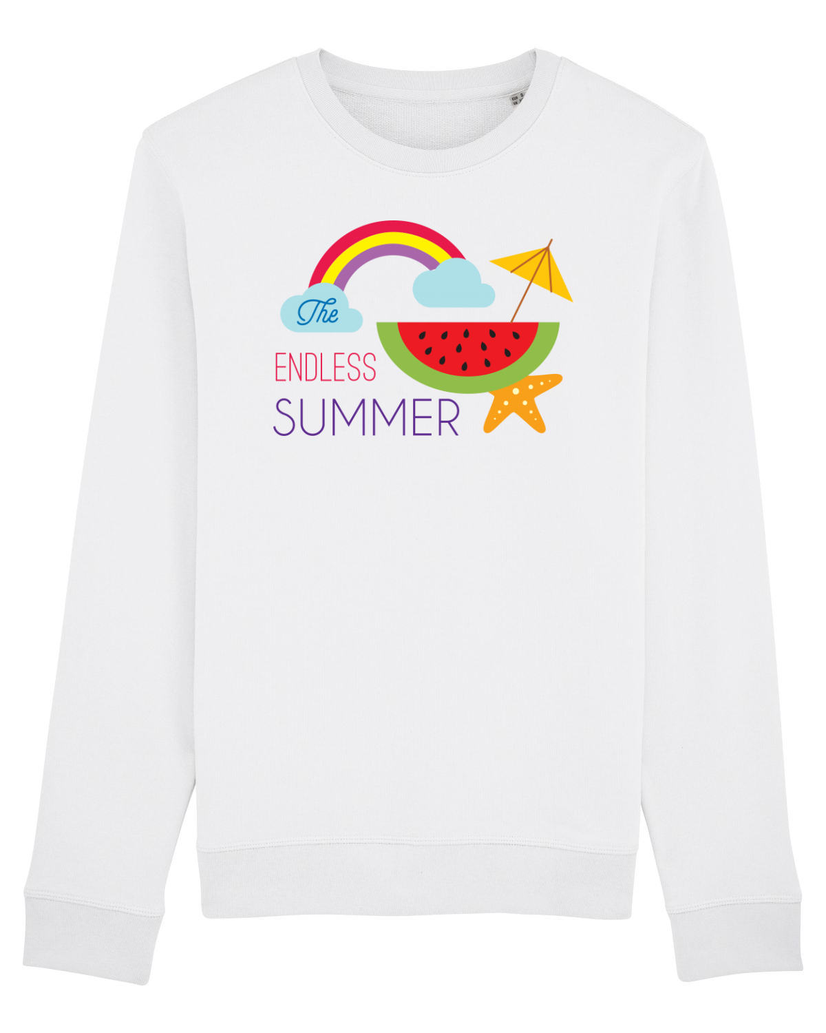 Bluză mânecă lungă Unisex Rise White