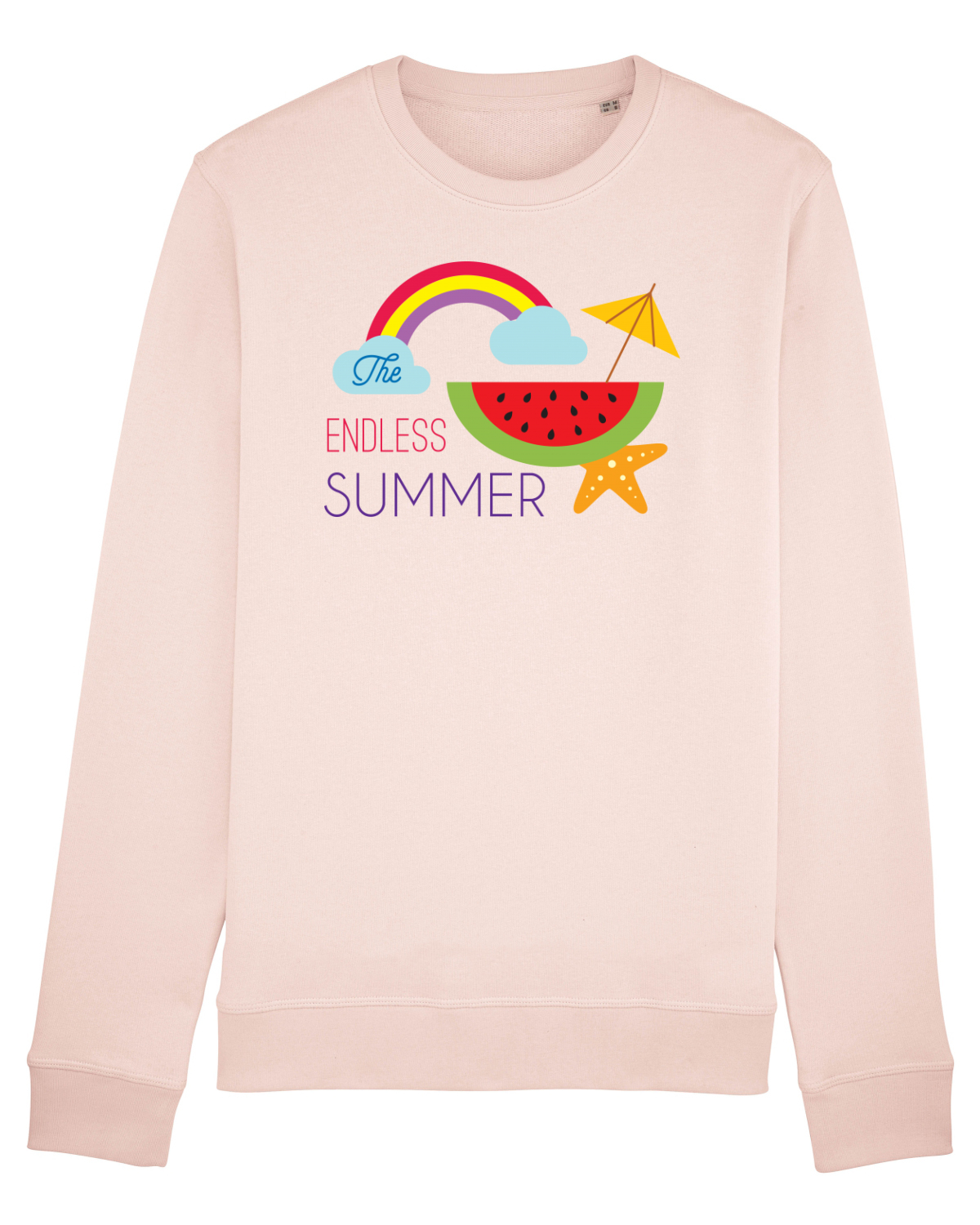 Bluză mânecă lungă Unisex Rise Candy Pink