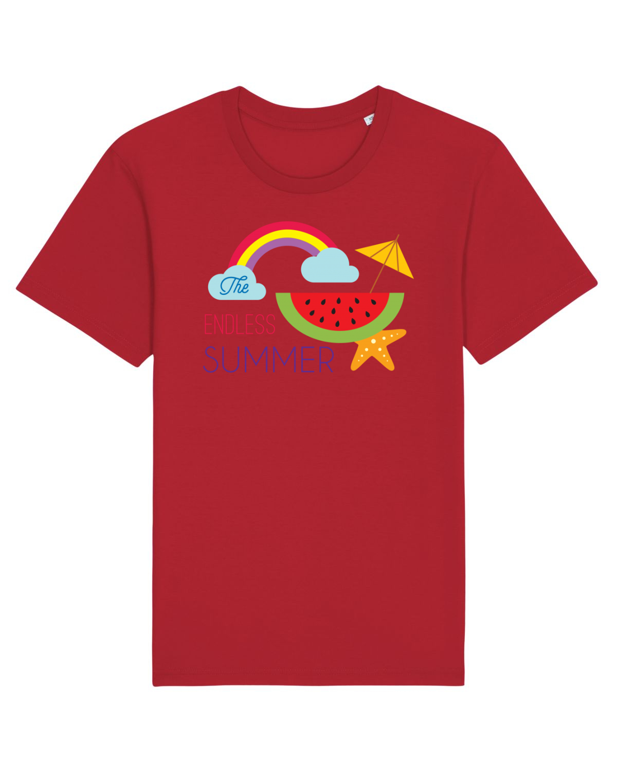 Tricou mânecă scurtă Unisex Rocker Red
