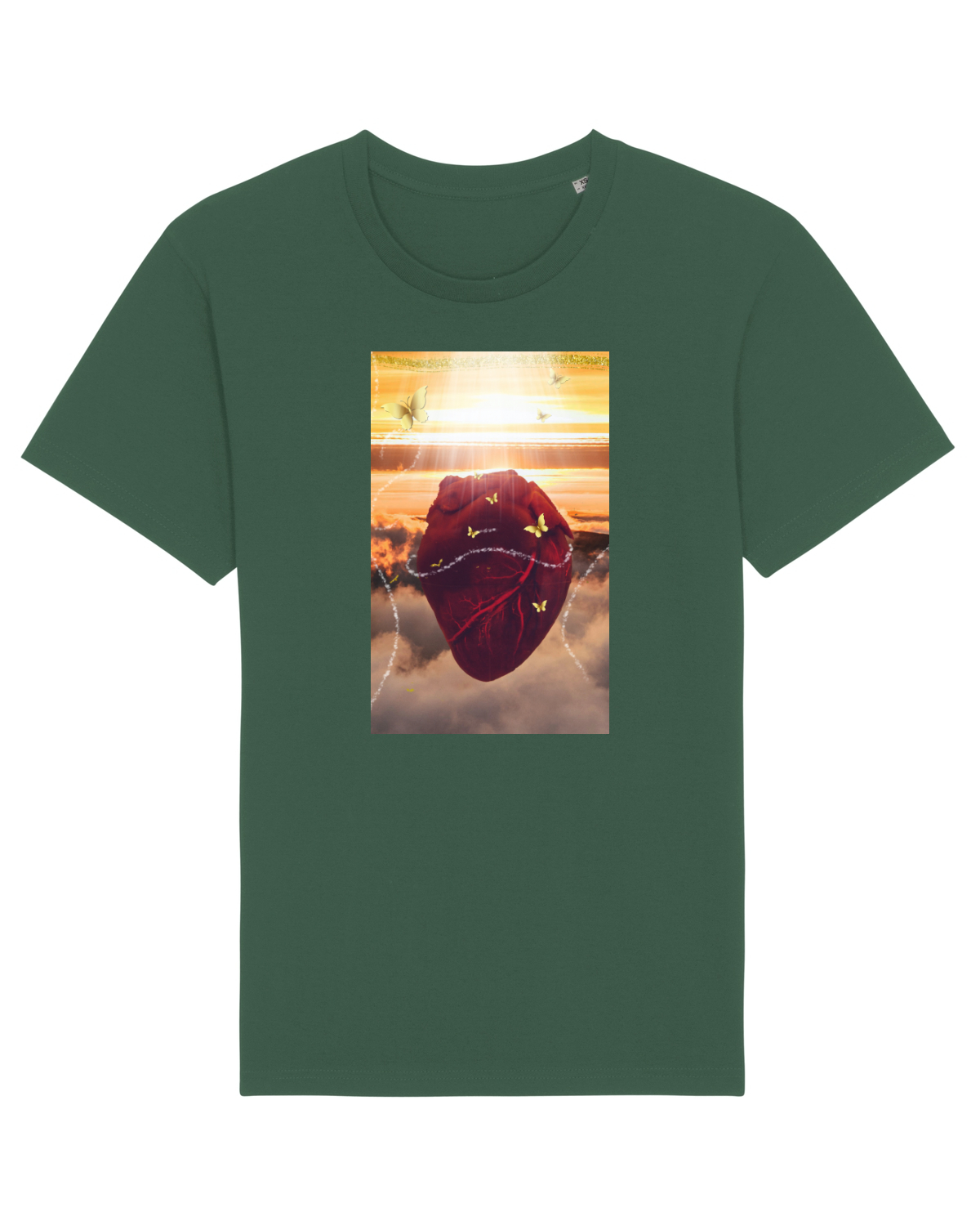 Tricou mânecă scurtă Unisex Rocker Bottle Green