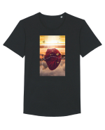 Heart  Tricou mânecă scurtă guler larg Bărbat Skater