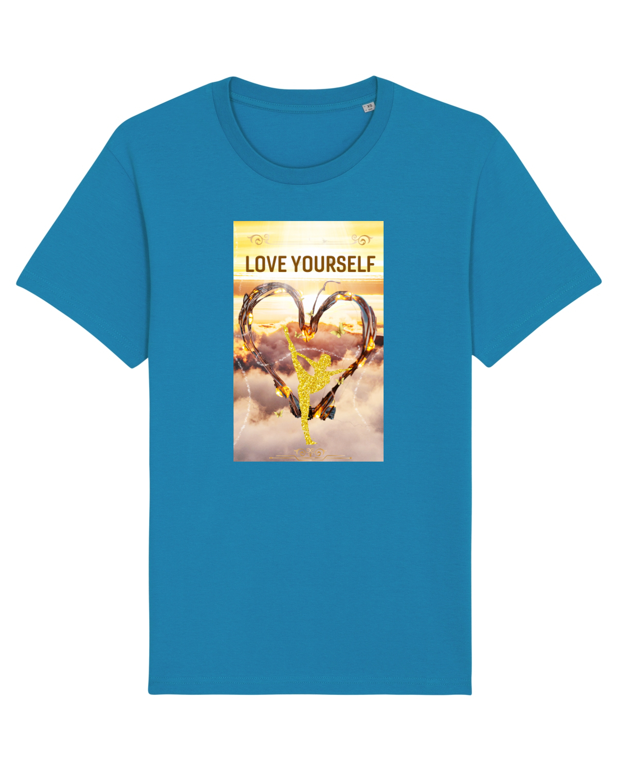 Tricou mânecă scurtă Unisex Rocker Azur