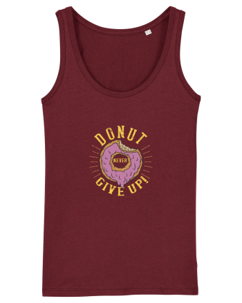 Donut never Give Up! Burgundy