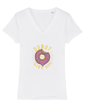 Donut never Give Up! White
