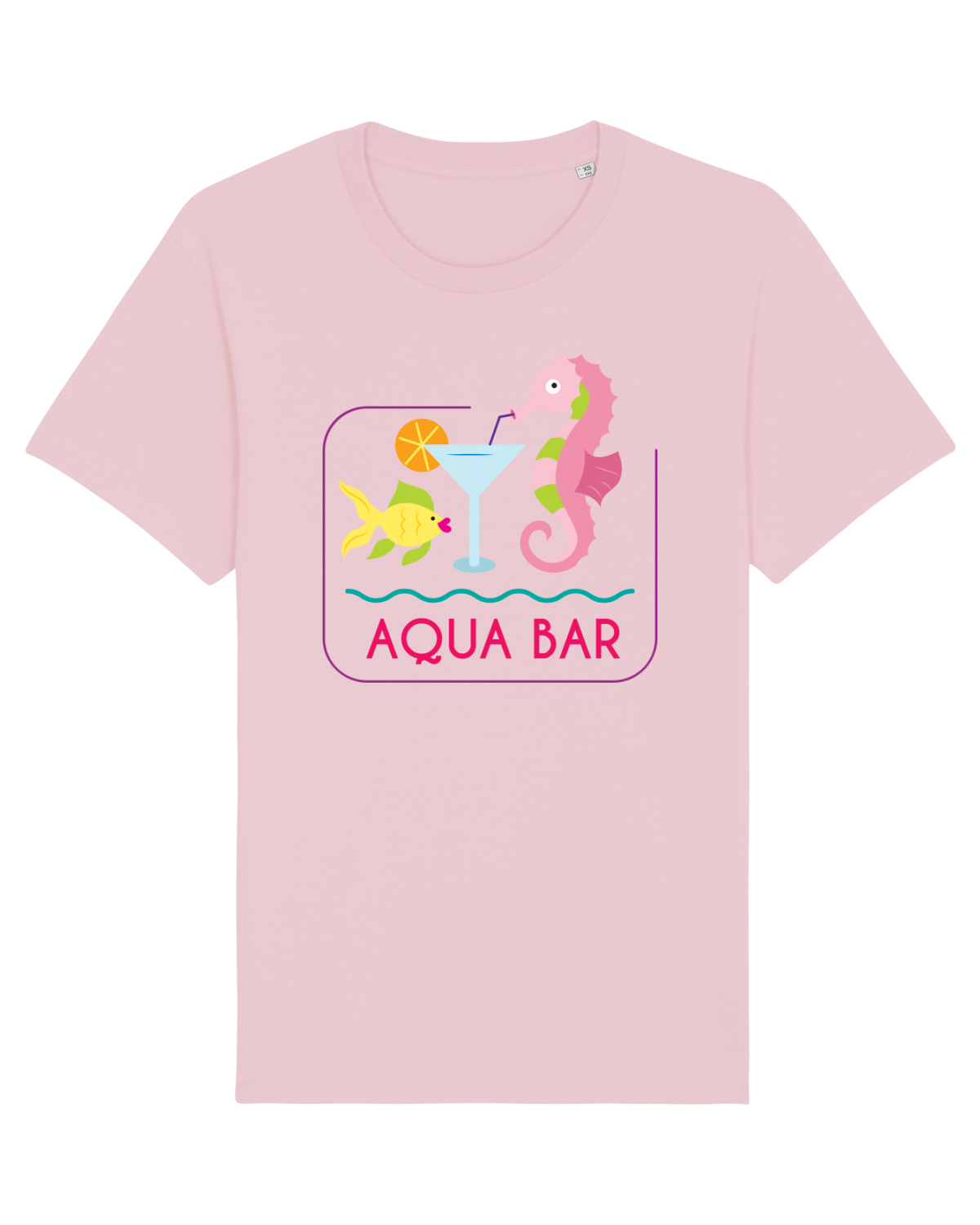 Tricou mânecă scurtă Unisex Rocker Cotton Pink