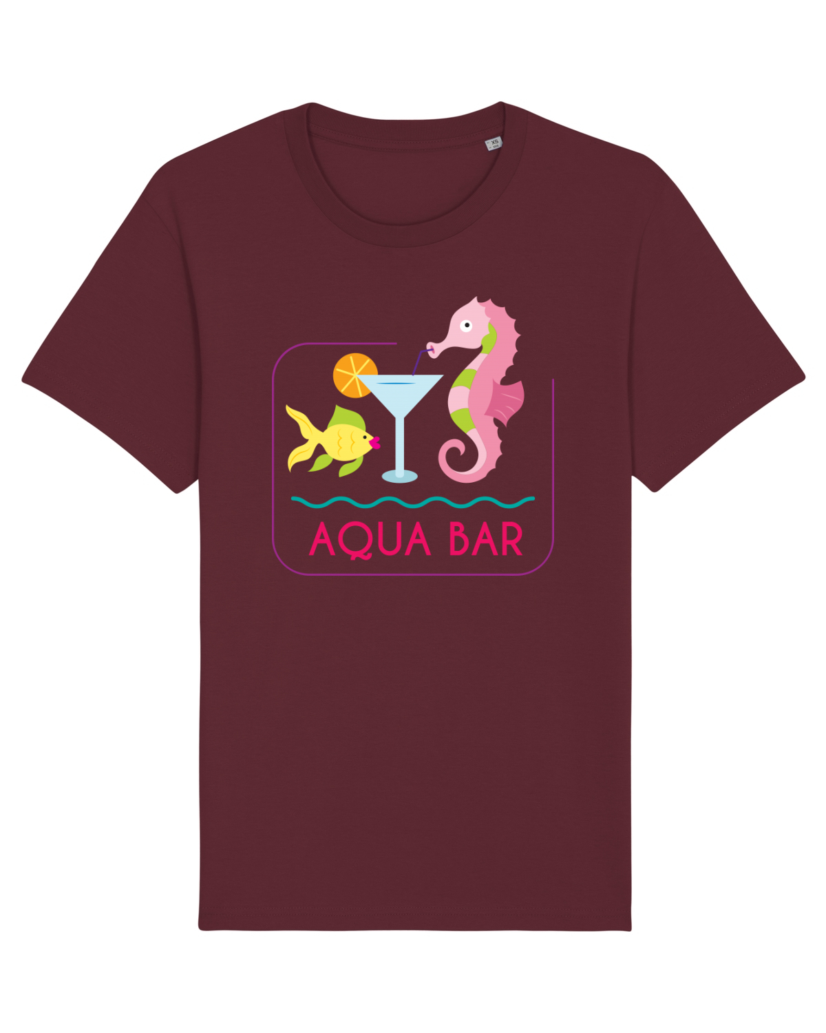 Tricou mânecă scurtă Unisex Rocker Burgundy