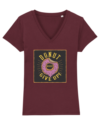 Donut never Give Up ! Burgundy