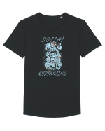 Social Distancing Tricou mânecă scurtă guler larg Bărbat Skater