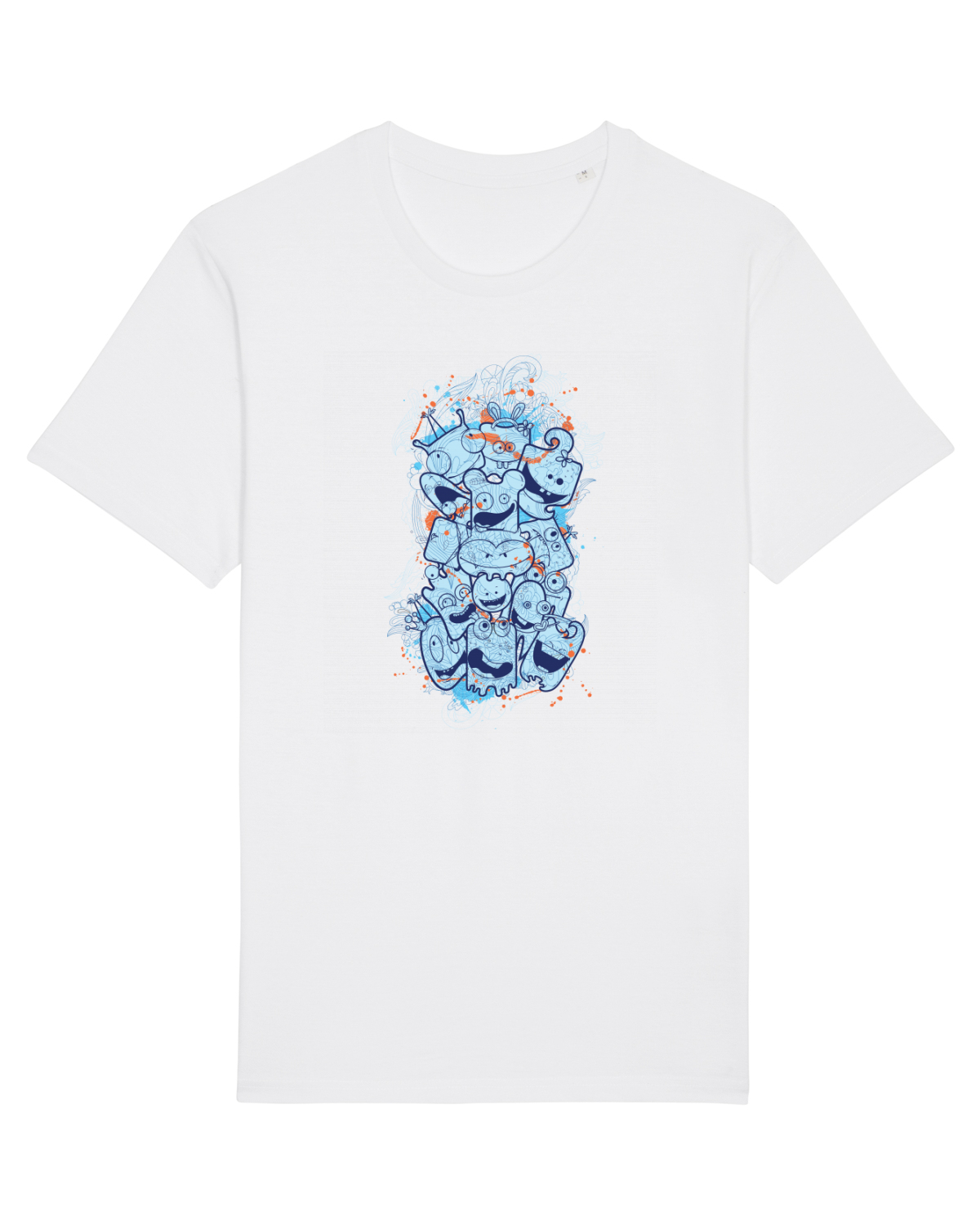 Tricou mânecă scurtă Unisex Rocker White