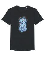 Distantare Sociala ! Tricou mânecă scurtă guler larg Bărbat Skater