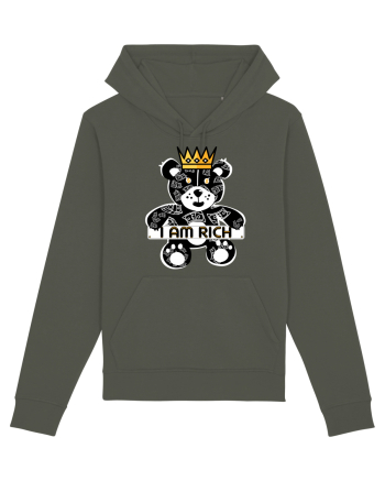 I Am Rich - Black Teddy Bear Khaki