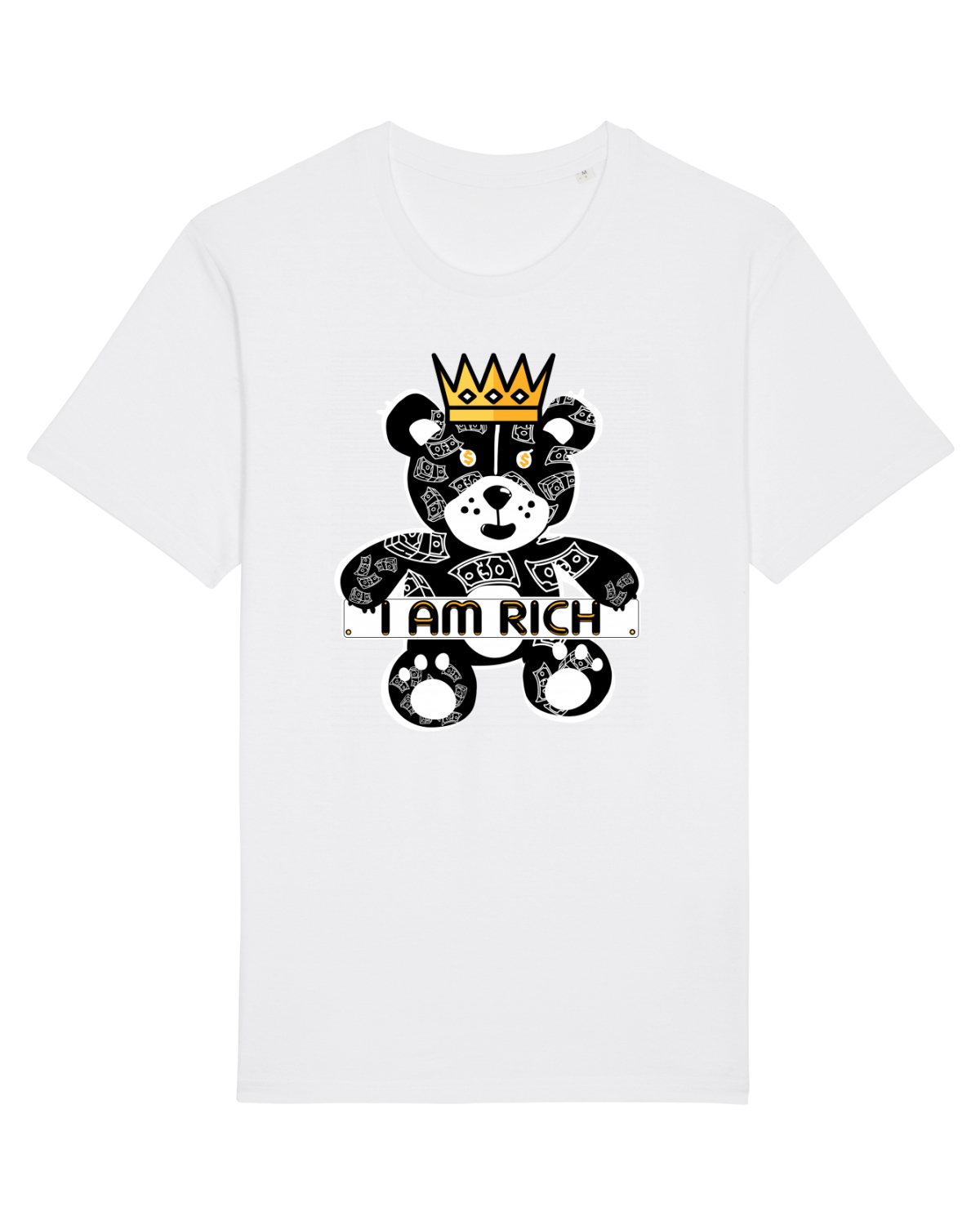 Tricou mânecă scurtă Unisex Rocker White