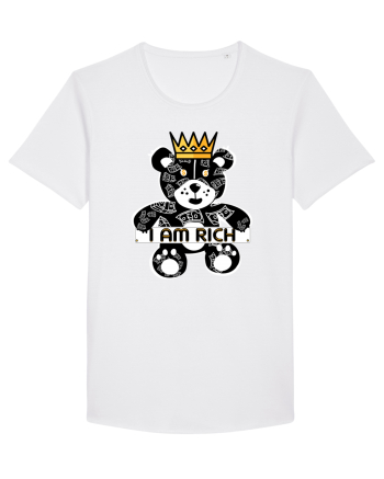 I Am Rich - Black Teddy Bear White