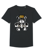 I Am Rich - Black Teddy Bear Tricou mânecă scurtă guler larg Bărbat Skater