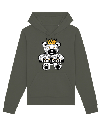 I Am Rich - White Teddy Bear Khaki