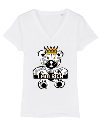 I Am Rich - White Teddy Bear White