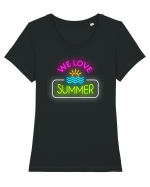 Iubește vara Tricou mânecă scurtă guler larg fitted Damă Expresser