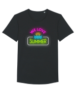 Iubește vara Tricou mânecă scurtă guler larg Bărbat Skater