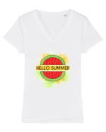Pepenii sunt vara Tricou mânecă scurtă guler V Damă Evoker