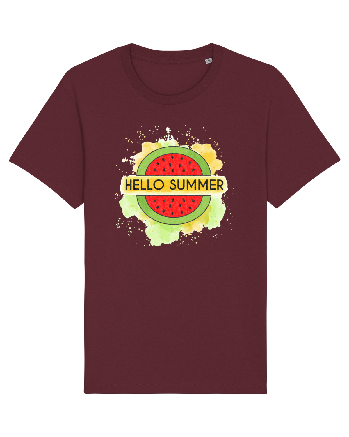Tricou mânecă scurtă Unisex Rocker Burgundy