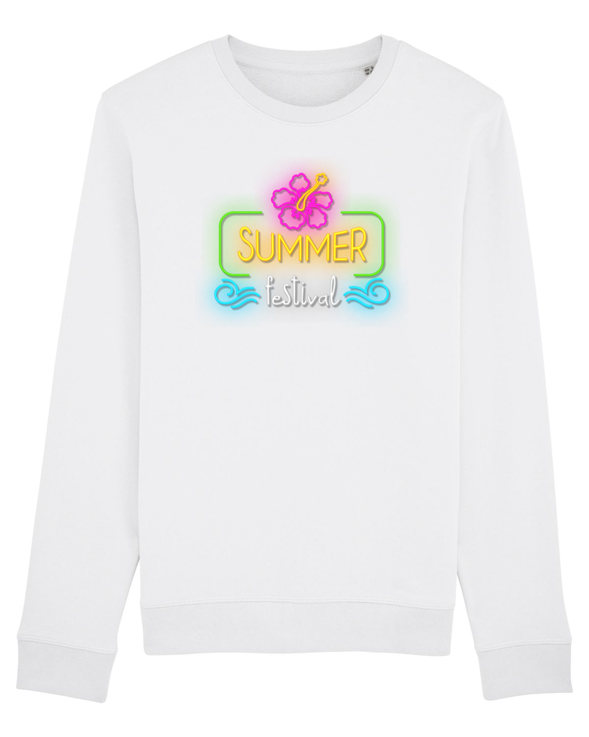 Bluză mânecă lungă Unisex Rise White