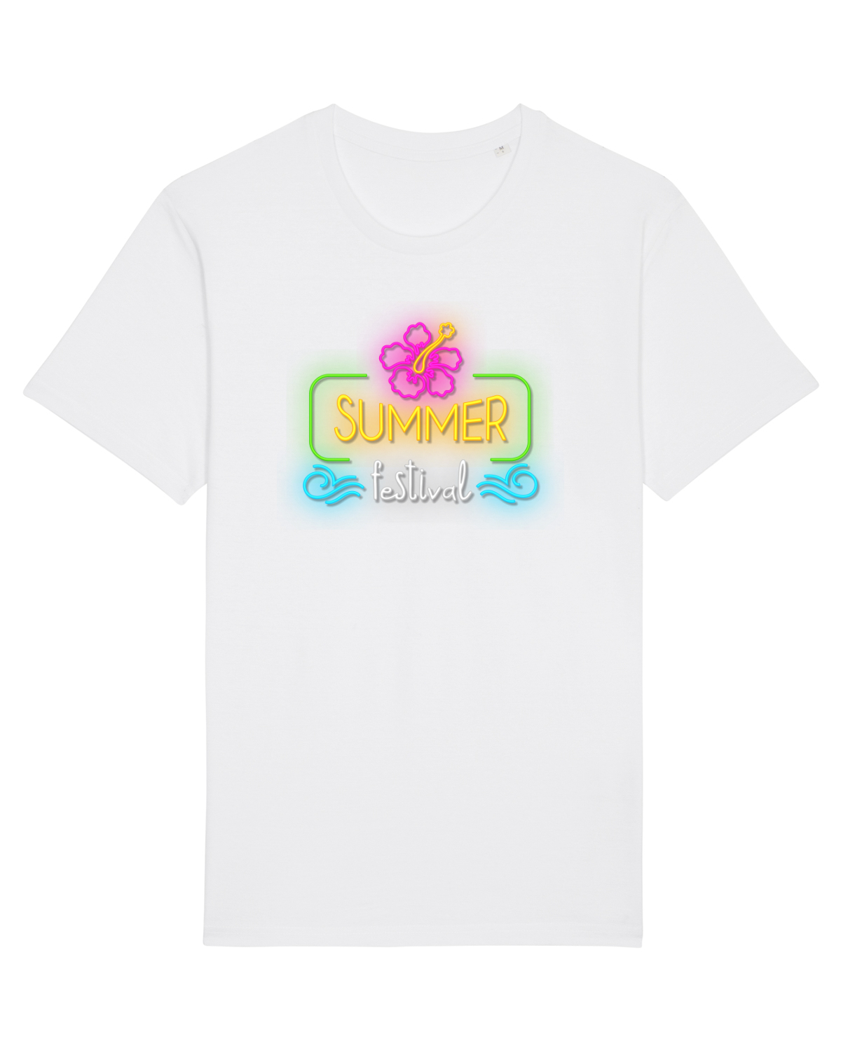Tricou mânecă scurtă Unisex Rocker White