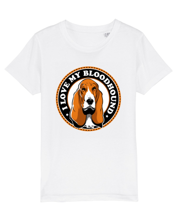 I Love My Bloodhound White