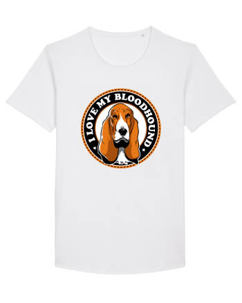 I Love My Bloodhound White
