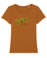 Monkeying around Tricou mânecă scurtă guler larg fitted Damă Expresser