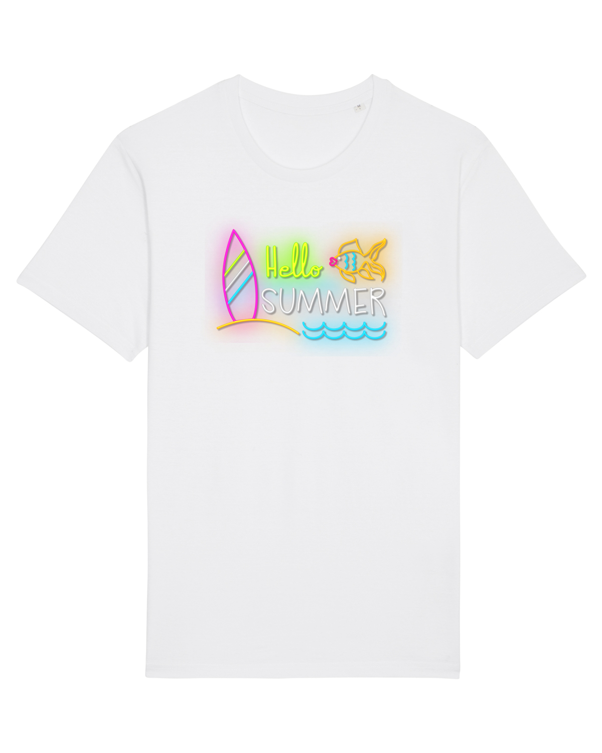 Tricou mânecă scurtă Unisex Rocker White