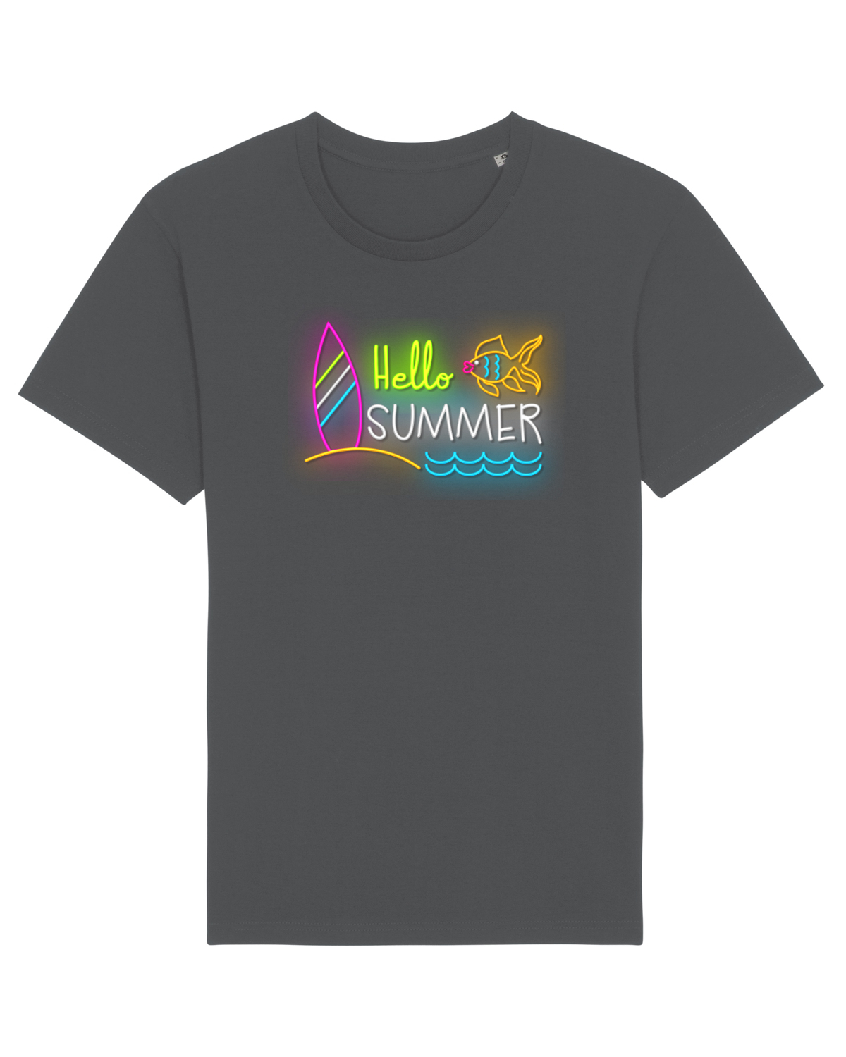 Tricou mânecă scurtă Unisex Rocker Anthracite