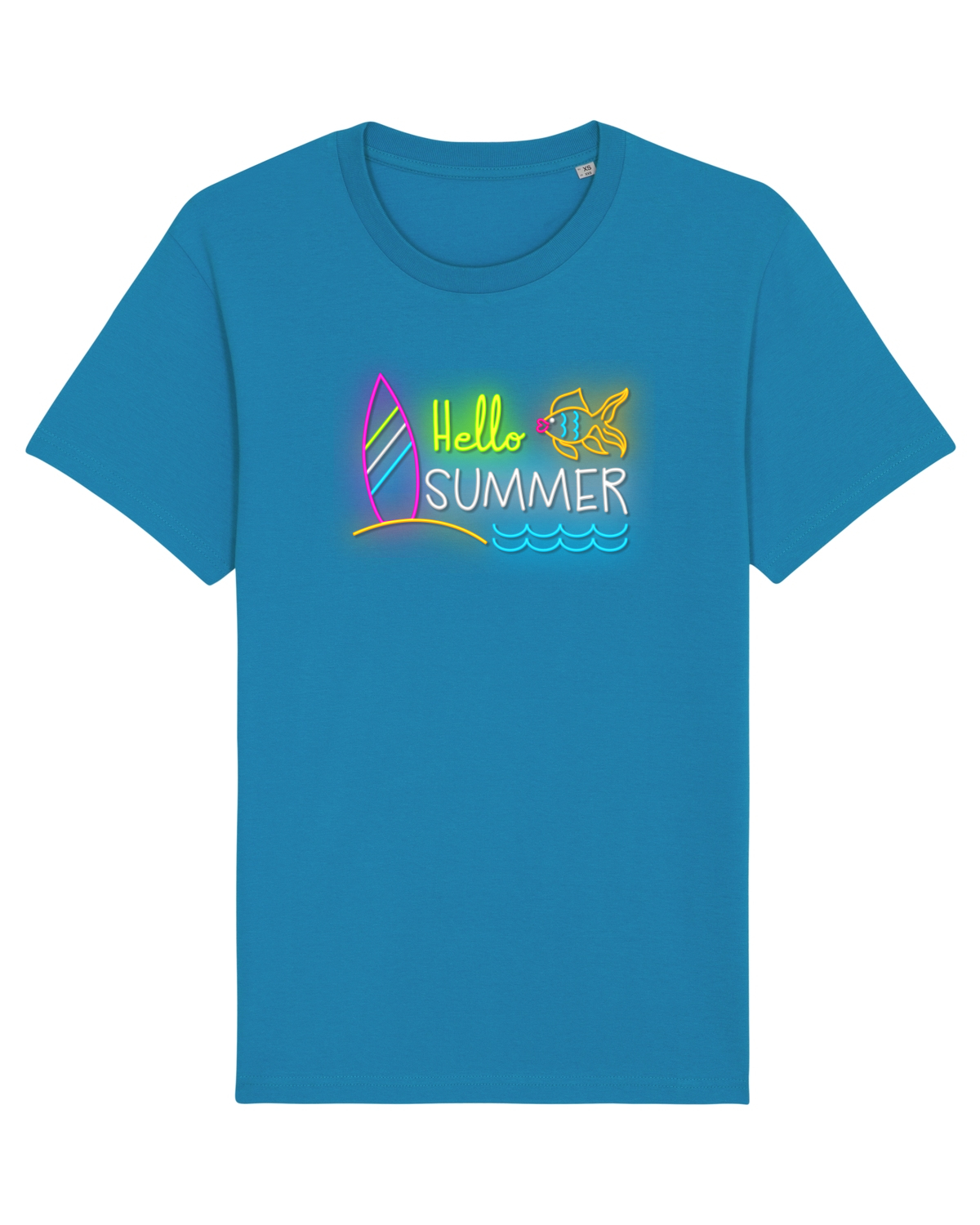 Tricou mânecă scurtă Unisex Rocker Azur