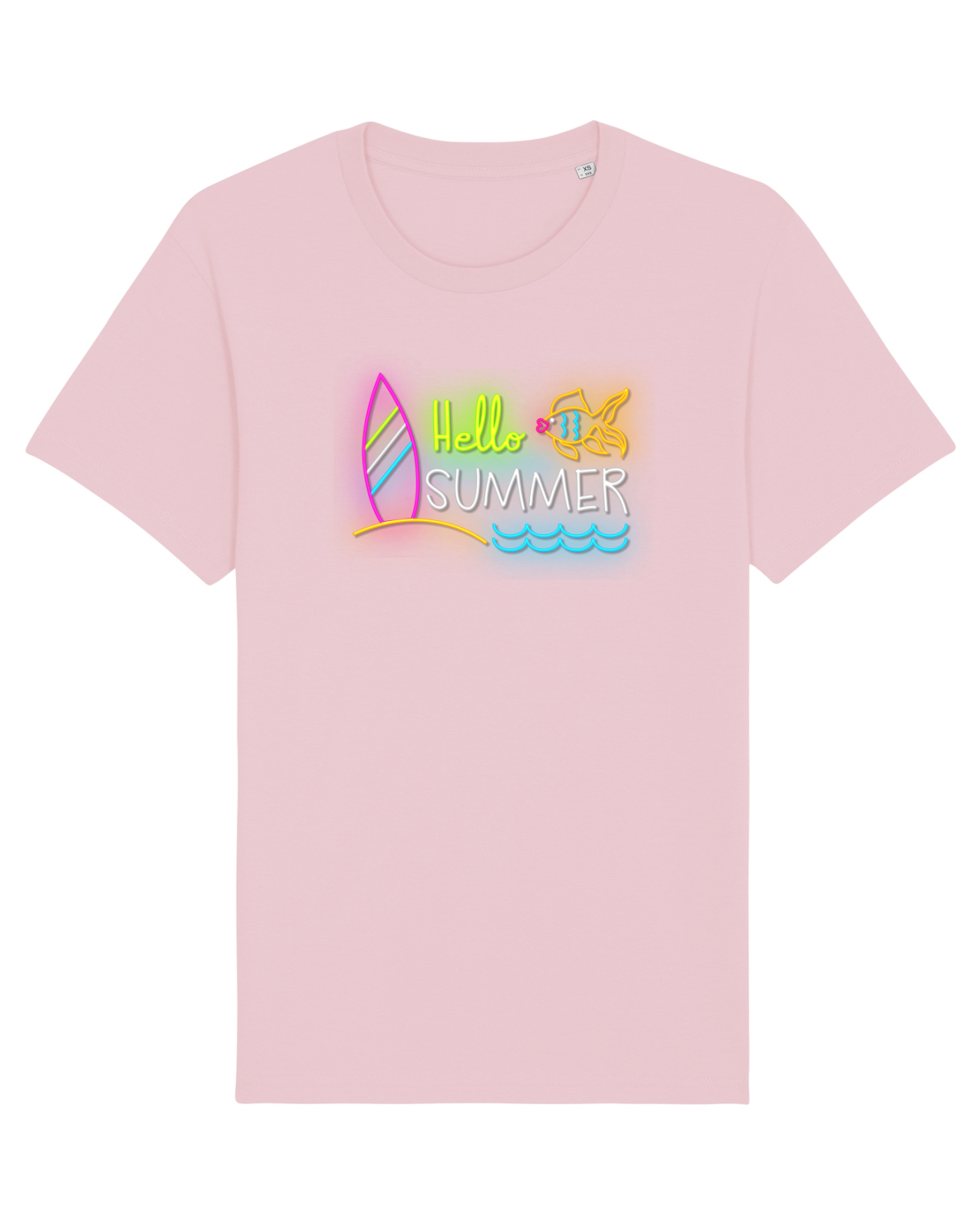 Tricou mânecă scurtă Unisex Rocker Cotton Pink