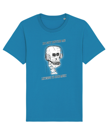 skull listening music Azur