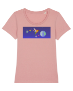 Space Anomaly Tricou mânecă scurtă guler larg fitted Damă Expresser